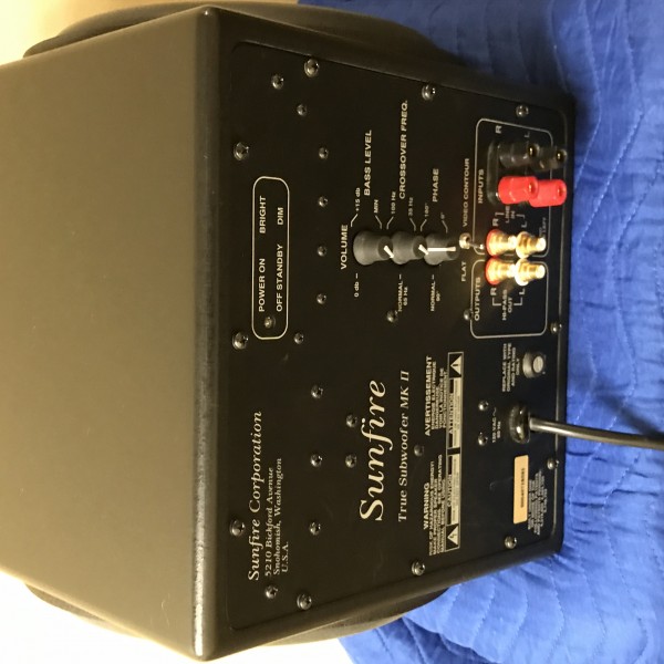Sunfire True Subwoofer MK II just serviced inquire subwoofers