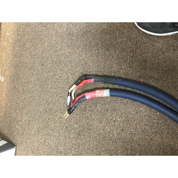 Audioquest Clear 1 Meter Speaker Cables Fisher To Banana Connectors
