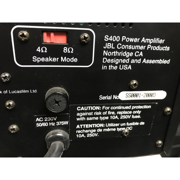 【2024秋冬新作】 JBL amplifier power stereo S400 Synthesis スピーカー・ウーファー