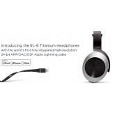 Audeze EL8 Titanium w/Lightning cable, closed back only. Cable includes DAC and headphone amp USA/Canada
